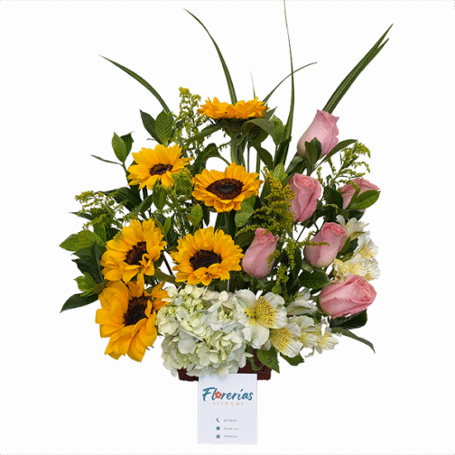 Arreglo de 6 girasoles