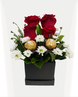 Box de 4 rosas