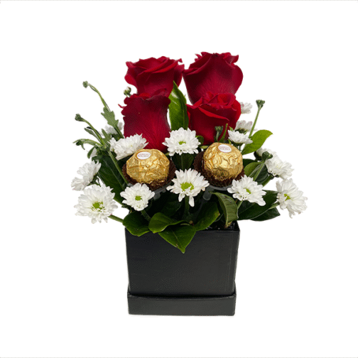 Box de 4 rosas