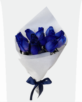 Ramo de 6 rosas azules