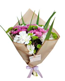 Ramo de margaritas y crisantemo